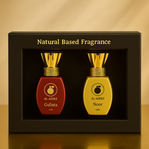 AL-AZEEZ Natural Fragrance Combo Set – Gulista & Noor (12ML each)